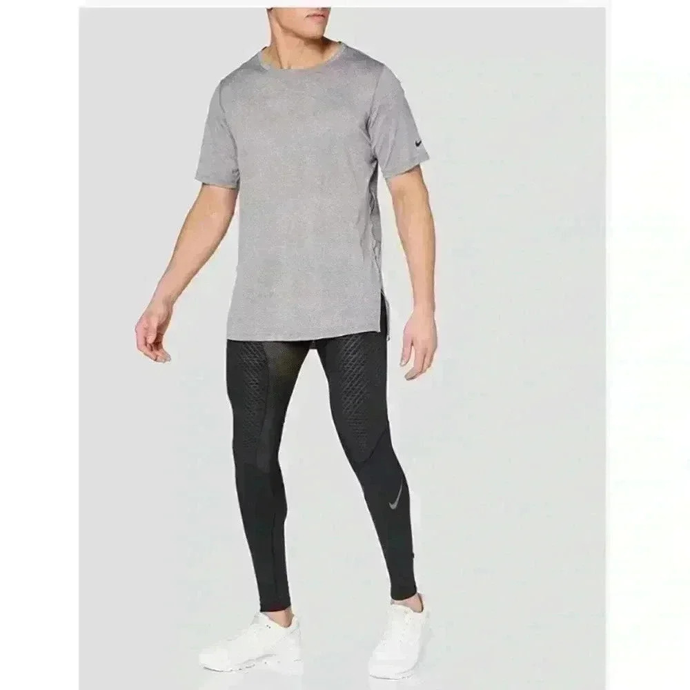 Nike Training Utility Men's Short-Sleeve gray workout shirt sz S NWT sli…